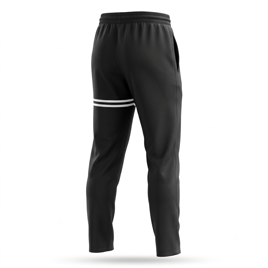 CHESSMEN Signature French Terry Track Pants – Black