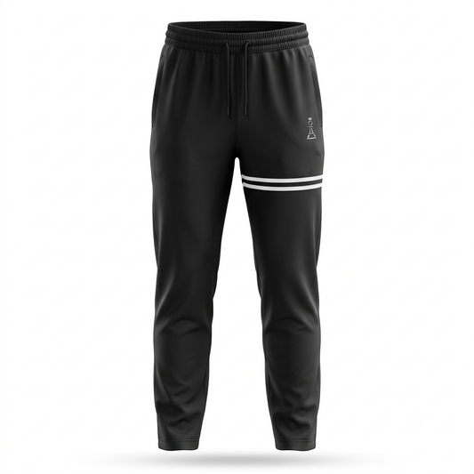 CHESSMEN Signature French Terry Track Pants – Black