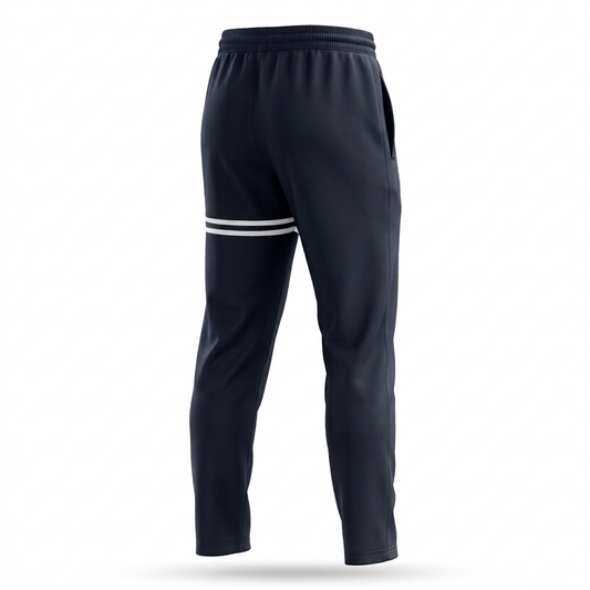 CHESSMEN Signature French Terry Track Pants – Navy Blue